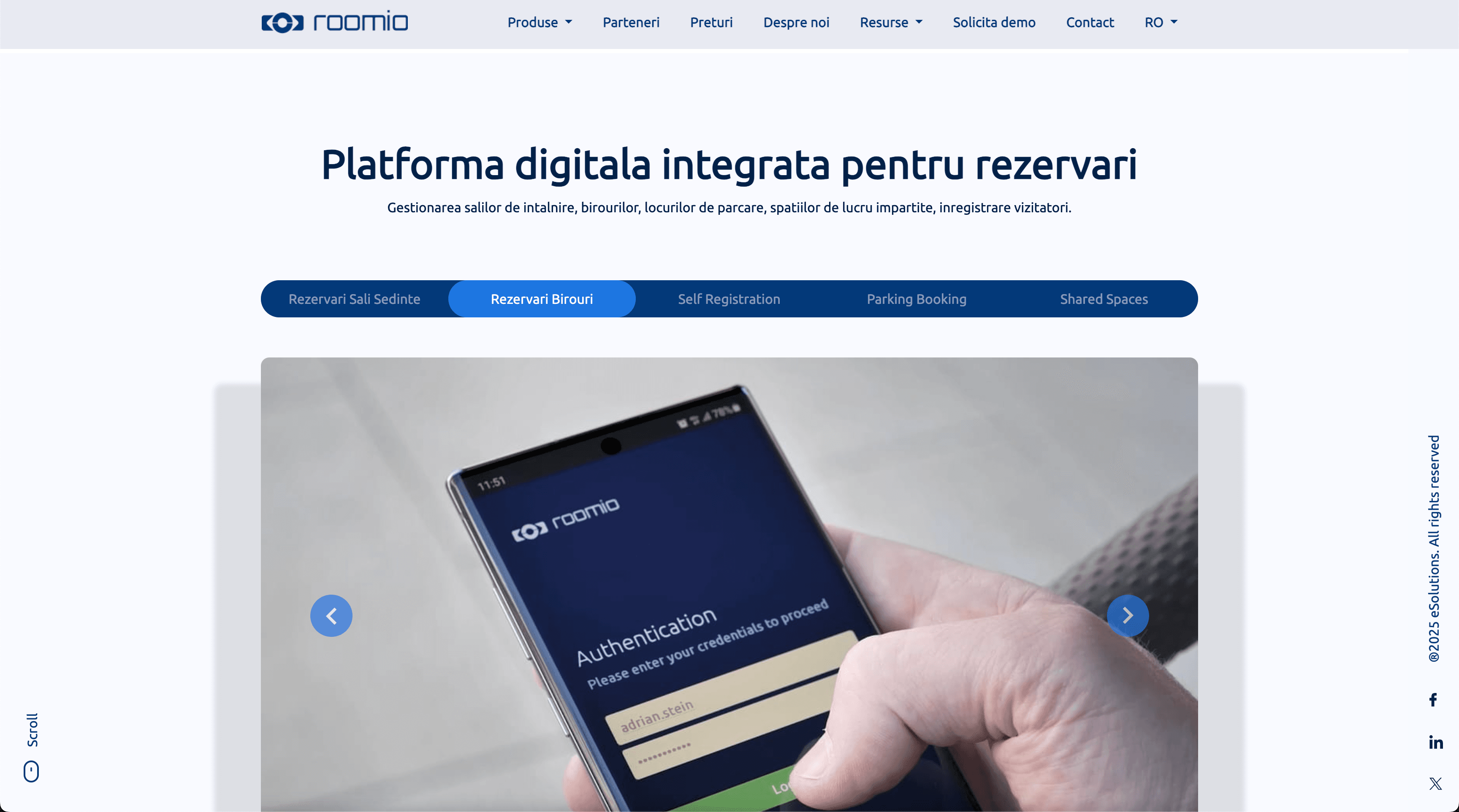 Roomio property-management platform